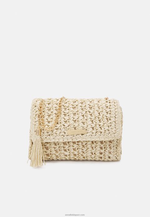 sievietes awh-llsp13605 602 zaļa pāri ķermeņa soma bēša 2LHT2523 Anna Field