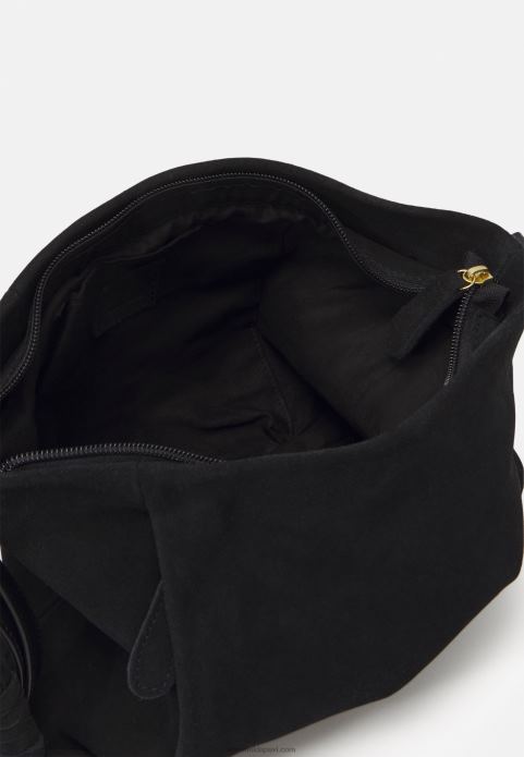 sievietes ādas rokassomiņa melna 2LHT2335 Anna Field