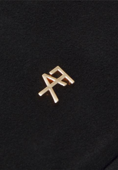 sievietes ādas rokassomiņa melna 2LHT2335 Anna Field