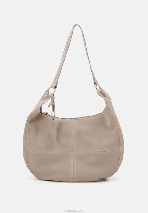 sievietes ādas rokassomiņa taupe 2LHT2300 Anna Field