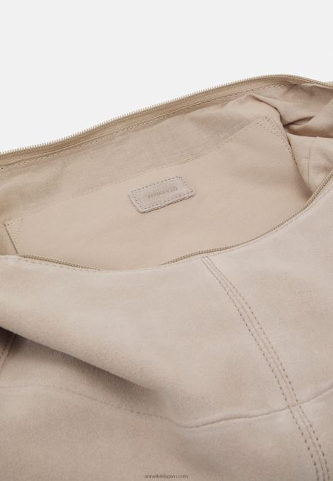 sievietes ādas rokassomiņa taupe 2LHT2300 Anna Field