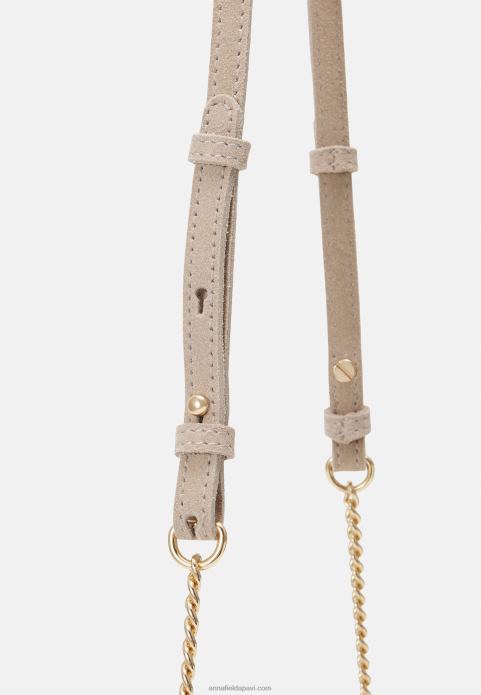 sievietes ādas sajūgs taupe 2LHT2415 Anna Field