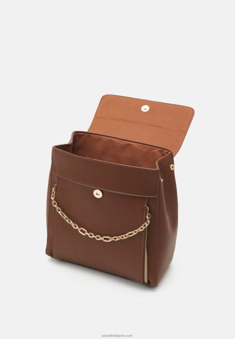 sievietes mugursoma brūna 2LHT2610 Anna Field
