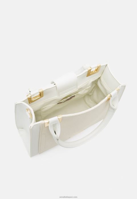 sievietes rokassomiņa gandrīz balta 2LHT2341 Anna Field