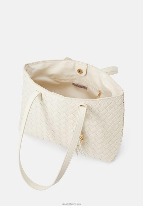 sievietes rokassomiņa gandrīz balta 2LHT2383 Anna Field