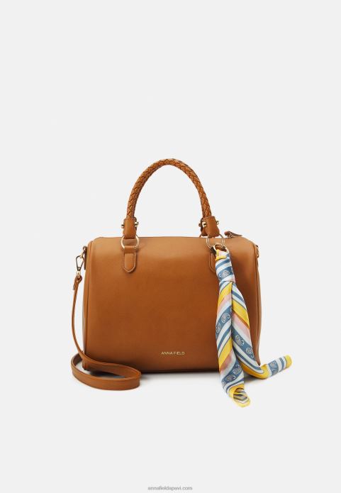 sievietes rokassomu konjaks 2LHT2311 Anna Field